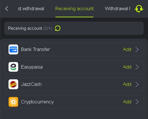 8jj has an easy cash withdrawal options like easypaisa, jazzcash and bank transfer.